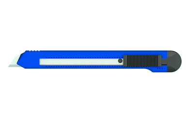 Poster - Blue Utility Knife