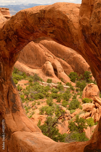 Naklejka na szybę Beautiful Arches National Park, Utah, USA.