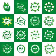 Wall Mural - biggest collection of vector logos for spa salon