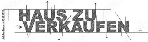 Technische Zeichnung Haus Zu Verkaufen Buy This Stock Vector