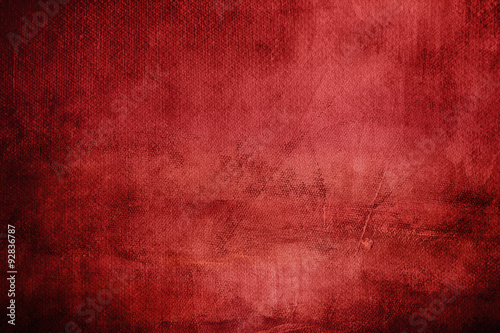 Fotografie, Obraz red abstract background on canvas texture