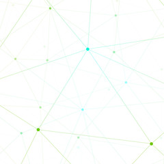 Poster - Graphic background molecule and communication. Connected lines