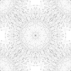 Poster - Seamless graphic texture molecule and communication. Connected