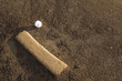 Baseball ball and mound