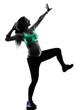 © snaptitude - pregnant woman fitness exercises silhouette