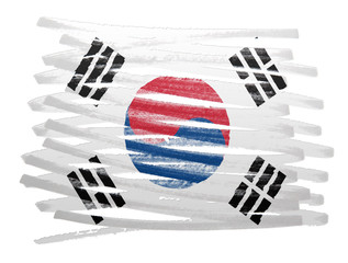 Wall Mural - Flag illustration - South Korea