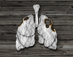 Wall Mural - human lung cancer concept