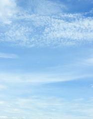 clouds in the blue sky background