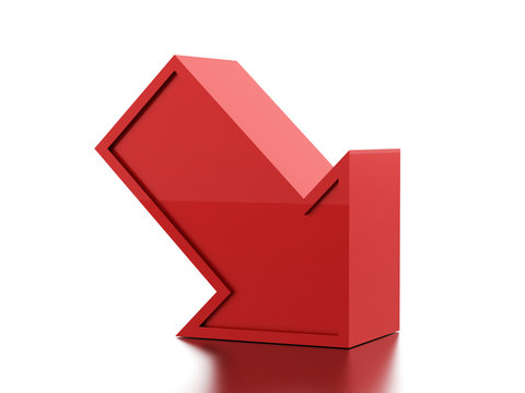  Business arrow icon concept rendered