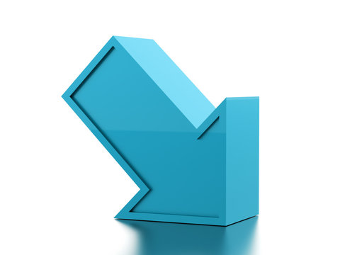  Business arrow icon concept rendered