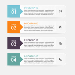 Aufkleber - Vector colorful info graphics for your business presentations. C
