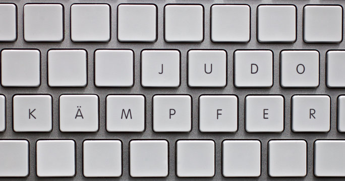 Tastatur mit Text 