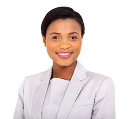 Wall Mural - young african businesswoman close up portrait
