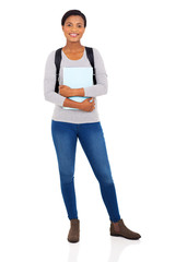 Wall Mural - young african college girl