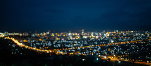 Blurred Background Out Of Focus City Lights, Bokeh