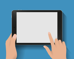 Poster - Hand touching screen