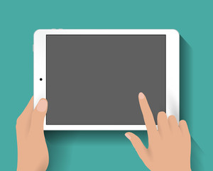 Poster - Hand touching screen