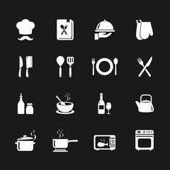 Set of Cooking icon. Kitchen icon. Vector. Illustration. EPS10