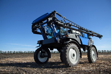 Poster - Blue tractor care harvest