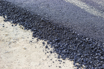 New hot fresh layer of asphalt 3