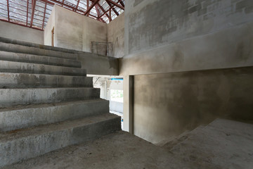 Wall Mural - staircase cement concrete structure in residential house