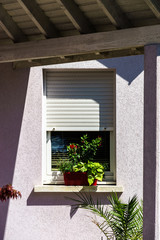 Wall Mural - Classic french village house renovated and decorated by flowers