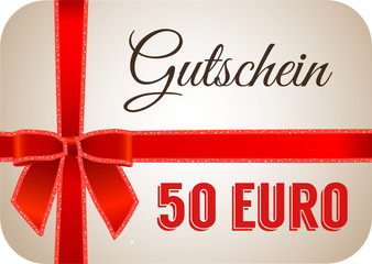 Wall Mural - 50 Euro Gutschein