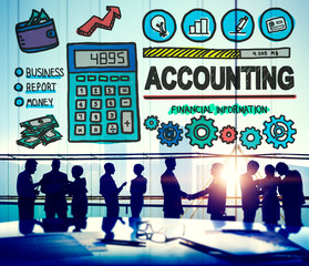 Wall Mural - Accounting Finance Money Banking Business Concept