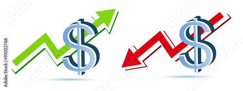 Cuadros en Lienzo Fluctuations in the dollar