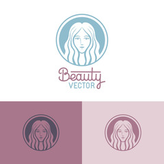 Poster - Vector logo design template in trendy linear style