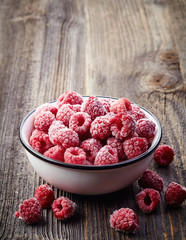 Frozen raspberries