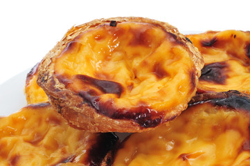 Wall Mural - pasteis de nata, typical Portuguese egg tart pastries