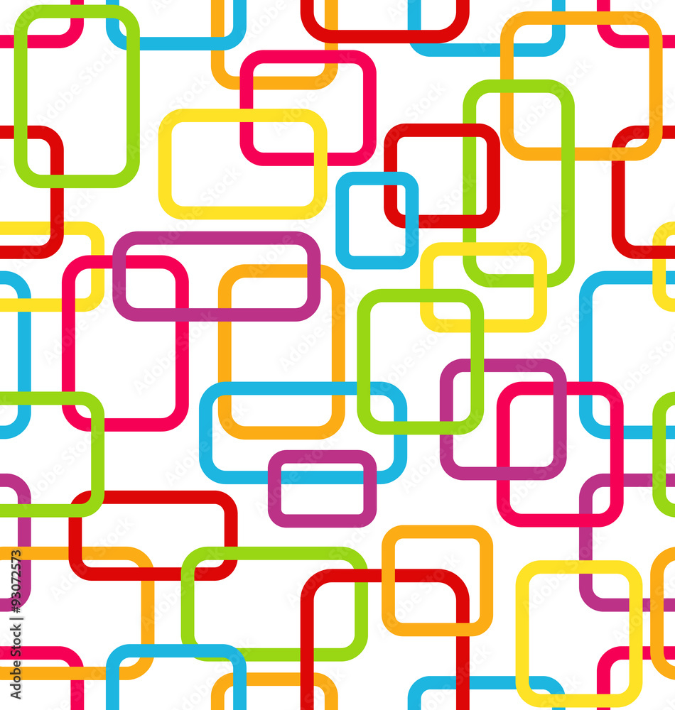 Seamless Geometric Pattern with Colorful Triangles