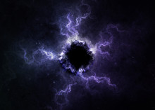 Black Hole In Space. Elements Of This Image Furnished By NASA
