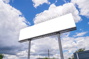 large Blank billboard ready for new advertisement