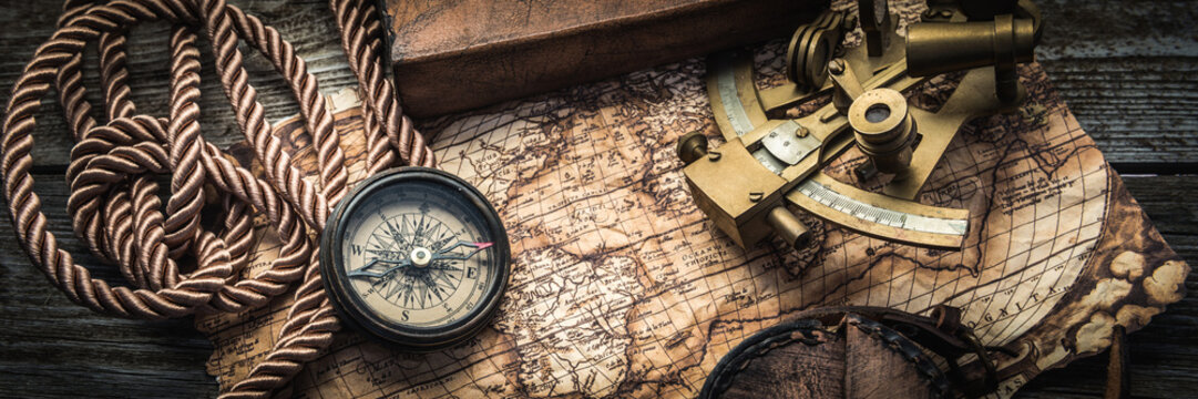Fototapete -  - vintage marine still life