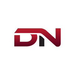 Wall Mural - modern initial logo DN
