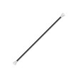 Twirling baton in black and silver design