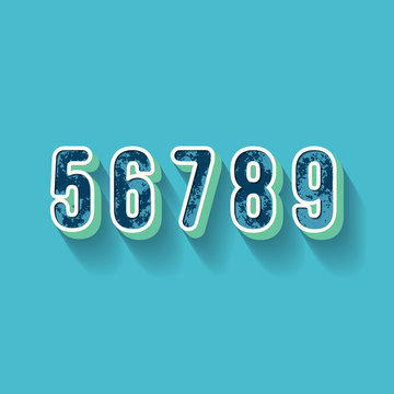 5 6 7 8 9 - 3D Plastique Alphabet