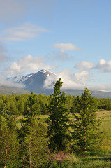 Poster - Berg bei Egilsstadir, Island