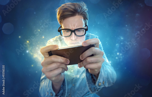 Fotografía Nerd teléfono inteligente