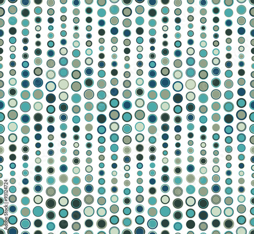 Fototapeta dla dzieci Seamless pattern on white background. Has the shape of a wave. Consists of geometric elements. In color.