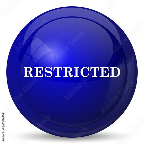 Restricted icon Stock Illustration | Adobe Stock