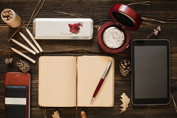Wall Mural - business collection in autumn mood