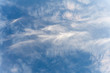 A sky filled with cirrus clouds - nobody
