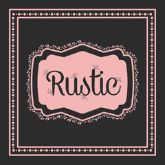 Sticker - Rustic graphic design