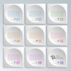Wall Mural - infographics vector background grid layout