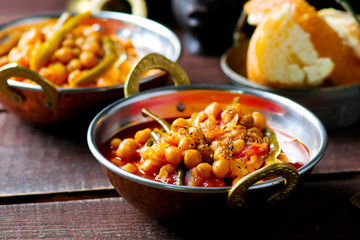 Canvas Print - chick-pea stewed with haricot and a tomato on Lebanese