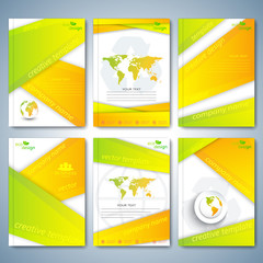 Poster - Modern set of brochures , flyer, booklet, cover or annual report