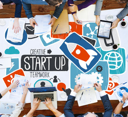 Poster - Start Up Launch Growth Success Idea Business Concept